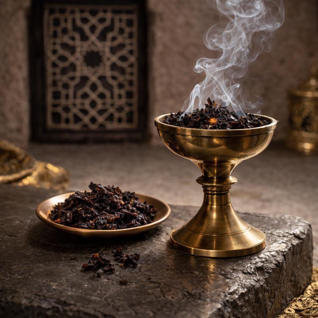 Oudh Bahraini Bakhoor – Handmade Omani-Style Incense | Dehn al Oudh & Sweet Amber | Arabian Home Fragrance