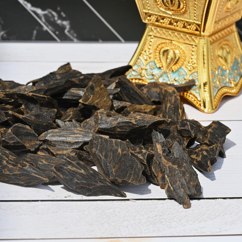 Bentley Muhassan Oud Chips – Double Super Vietnamese Agarwood Infused with Natural Oud Resin | Rich, Full-Bodied & Sweet