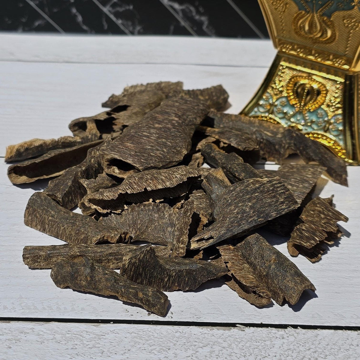 Gurmit Oud Chips – Super Grade | Wild Hindi Agarwood from Assam & Nagaland | Sweet Woody Indian Oud Incense