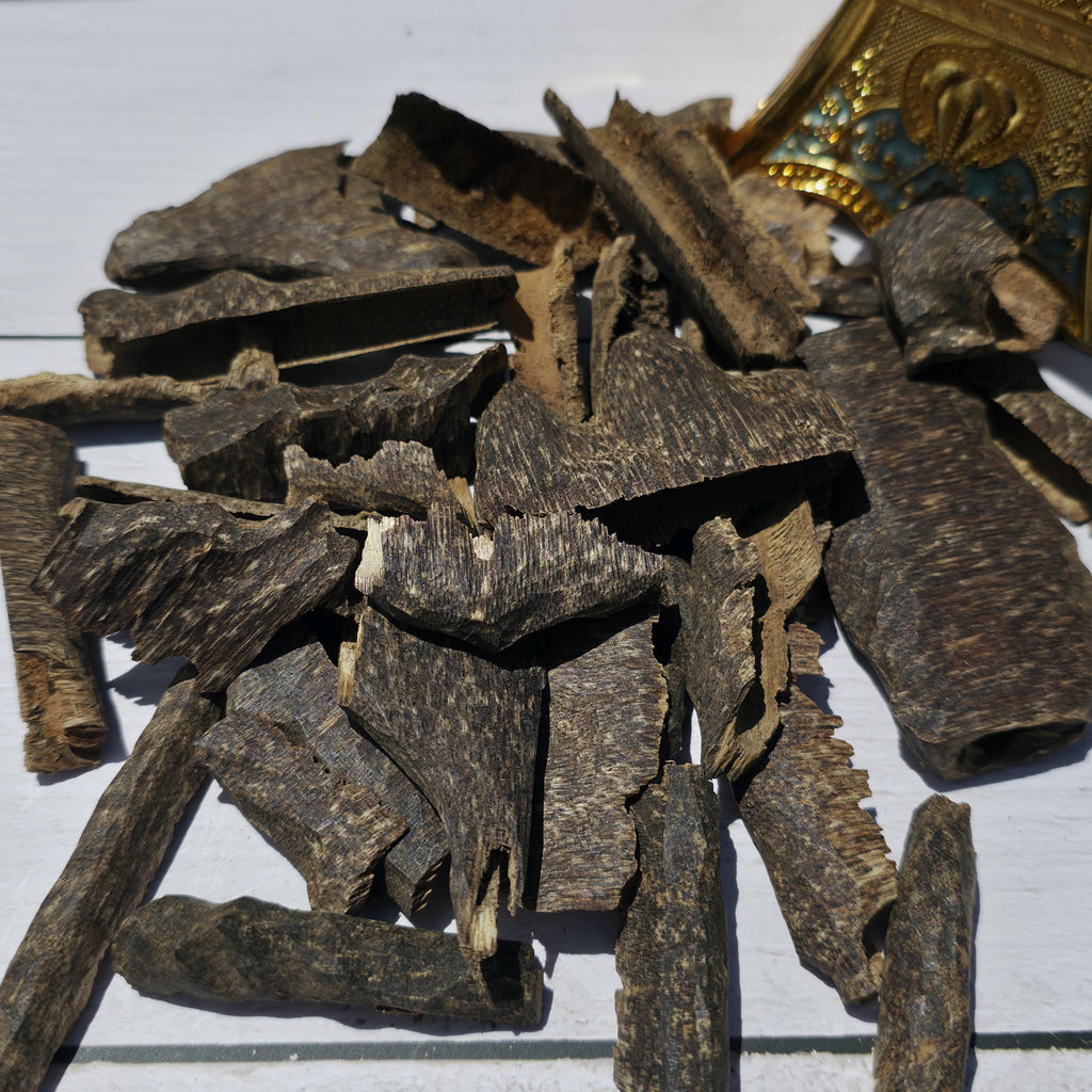 Gurmit Oud Chips – Super Grade | Wild Hindi Agarwood from Assam & Nagaland | Sweet Woody Indian Oud Incense