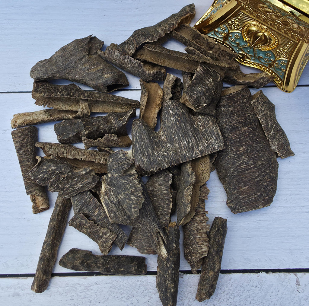 Gurmit Oud Chips – Super Grade | Wild Hindi Agarwood from Assam & Nagaland | Sweet Woody Indian Oud Incense