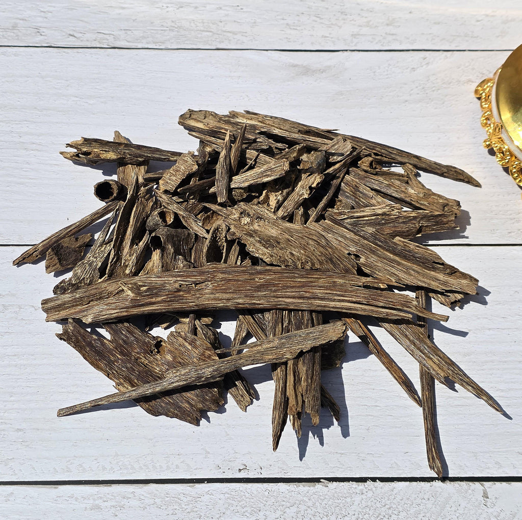 Assam Jura Oud Chips – Grade A, Final Batch | Wild Hindi Agarwood Chips | Earthy Traditional Indian Oud Incense