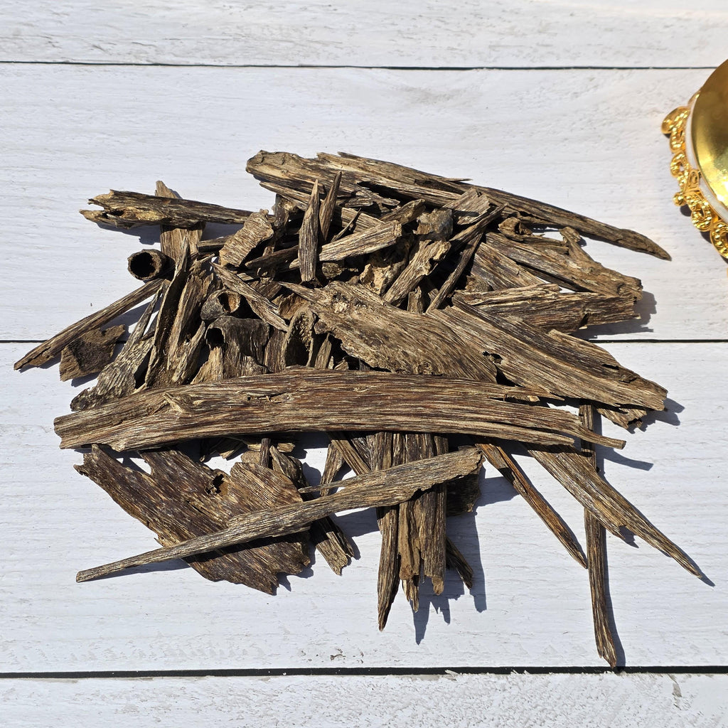 Assam Jura Oud Chips – Grade A, Final Batch | Wild Hindi Agarwood Chips | Earthy Traditional Indian Oud Incense