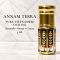 Annam Terra Oud Oil – 100% Pure Vietnamese Agarwood Oil, Artisan Distillation | Smooth, Sweet & Dark Chocolate