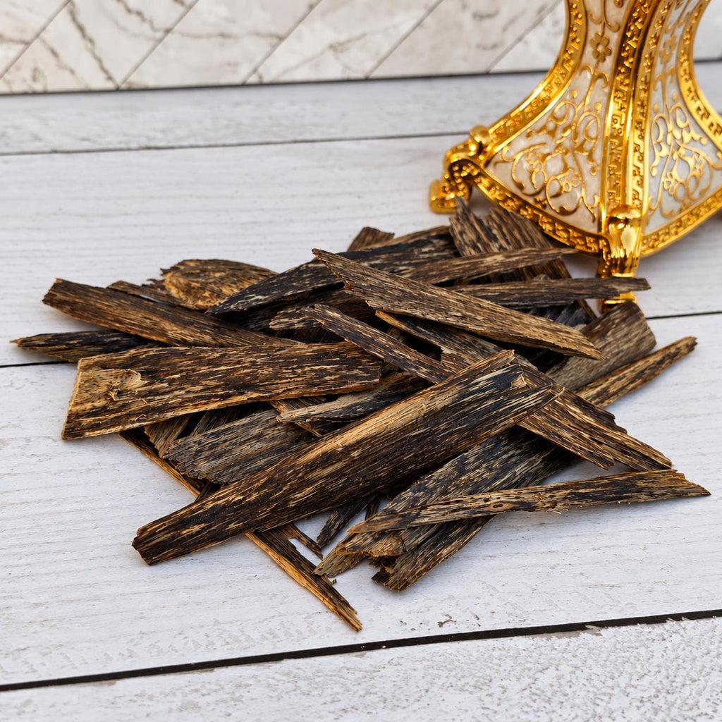 Wild Kalimantan Oud Chips – Super Grade | Natural Borneo Agarwood Chips | Sweet Indonesian Oud Wood Incense