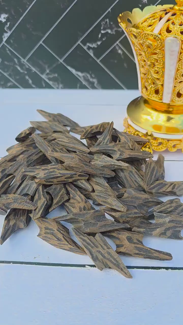 Tiger Double Super Muhassan Oud Chips – Vietnamese Agarwood